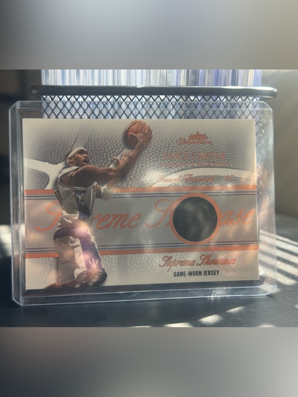 2004-05 Fleer Showcase - Supreme Showcase Vince Carter,  Copper Jersey /300